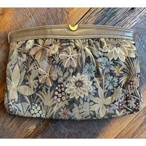 Floral Tapestry Clutch Bag